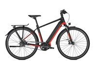 Kalkhoff ENDEAVOUR 5.S BELT (15 Ah),  8 Gang,  Herrenfahrrad,  Diamant,  Modell 2019,  28 Zoll,  magicblack/firered matt,  magicblack/firered matt,  43 cm