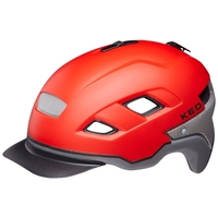KED Fahrradhelm Berlin,  red grey matt,  red grey matt,  56-61 cm