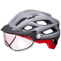KED Fahrradhelm Covis Photocromatic,  grey red matt,  grey red matt,  M