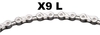 KMC X9 Light Kette 11/128" 116 Glieder