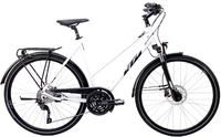 KTM VENETO LIGHT DISC,  30 Gang Kettenschaltung,  Damenfahrrad,  Trapez,  Modell 2020,  28 Zoll,  white matt (black+red),  white matt (black+red),  56 cm