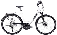 KTM VENETO LIGHT DISC,  30 Gang Kettenschaltung,  Damenfahrrad,  Wave,  Modell 2020,  28 Zoll,  white matt (black+red),  white matt (black+red),  56 cm