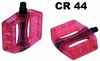 NC-17 CR 44 Plastic Pro rot Plattformpedalen 9/16,  rot,  9/16 Zoll