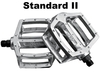 NC-17 STD II Pro silber Plattform Pedalen 9/16,  silber,  9/16 Zoll
