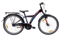 Pegasus Arcona ND FG,  7 Gang Nabenschaltung,  Kinderfahrrad,  Y-Rahmen,  Modell 2017,  24 Zoll,  schwarz matt,  36 cm