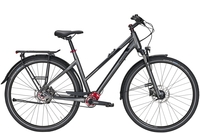 Pegasus Estremo P18,  Pinion Tretlagerschaltung,  Damenfahrrad,  Trapez,  Modell 2020,  28 Zoll,  black chrome matt,  black chrome matt,  50 cm