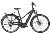 Pegasus Opero EVO 10 (750 Wh),  10 Gang Kettenschaltung,  Damenfahrrad,  Trapez,  Modell 2020,  28 Zoll,  black matt,  black matt,  45 cm