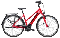 Pegasus Premio Evo 8F (500 Wh),  8 Gang Nabenschaltung,  Damenfahrrad,  Trapez,  Modell 2019,  28 Zoll,  rot,  rot,  45 cm