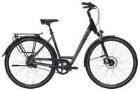 Pegasus Premio SL Belt,  8 Gang Nabenschaltung,  Damenfahrrad,  Wave,  Modell 2019,  28 Zoll,  schwarz matt/grau matt,  schwarz matt/grau matt,  50 cm