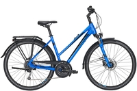 Pegasus Premio SL Disc,  27 Gang Kettenschaltung,  Damenfahrrad,  Trapez,  Modell 2020,  28 Zoll,  metallic blue,  metallic blue,  53 cm