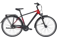 Pegasus Premio SL HS-i 8,  8 Gang Nabenschaltung mit Rücktritt,  Herrenfahrrad,  Diamant,  Modell 2020,  28 Zoll,  black matt/red,  black matt/red,  53 cm