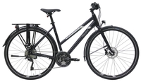 Pegasus Premio Ultralite,  30 Gang Kettenschaltung,  Damenfahrrad,  Trapez,  Modell 2019,  28 Zoll,  mystic black,  mystic black,  45 cm