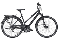 Pegasus Savona SL Disc,  24 Gang Kettenschaltung,  Damenfahrrad,  Trapez,  Modell 2020,  28 Zoll,  black matt/i-silver,  black matt/i-silver,  58 cm