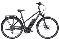 Pegasus Solero E8 Sport Performance (500 Wh),  8 Gang Kettenschaltung,  Damenfahrrad,  Trapez,  Modell 2020,  28 Zoll,  black chrome,  black chrome,  55 cm