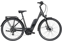 Pegasus Solero E8 Sport Performance (500 Wh),  8 Gang Kettenschaltung,  Damenfahrrad,  Wave,  Modell 2020,  28 Zoll,  black chrome,  black chrome,  45 cm