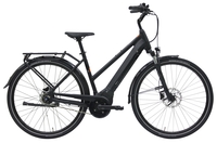 Pegasus Solero Evo 8F LT (500 Wh),  8 Gang Nabenschaltung,  Damenfahrrad,  Trapez,  Modell 2019,  28 Zoll,  schwarz matt,  schwarz matt,  50 cm