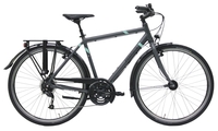 Pegasus Solero Superlite,  24 Gang Kettenschaltung,  Herrenfahrrad,  Trekking,  Modell 2019,  28 Zoll,  grau matt,  grau matt,  58 cm