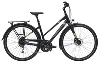 Pegasus Tecaro SL Disc,  27 Gang Kettenschaltung,  Damenfahrrad,  Trapez,  Modell 2019,  28 Zoll,  schwarz matt,  schwarz matt,  45 cm