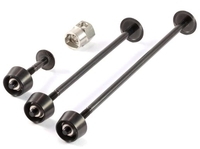Pitlock Schnellspannsicherung,  3-teilig,  VR+HR+Sattelklemme Set 02 schwarz