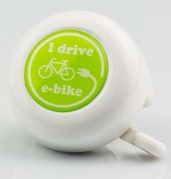 Reich "I drive E-Bike" Glocke,  weiß