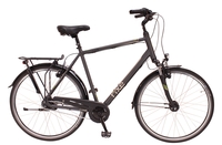 Rixe Lyon City 8G RT,  8 Gang Nabenschaltung,  Herrenfahrrad,  Diamant,  Modell 2018,  28",  black-matt/grau,  black-matt/grau,  50 cm