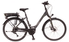 Rixe Lyon E-Trekking B8 FL (400Wh),  8 Gang Kettenschaltung,  Damenfahrrad,  Wave,  Modell 2018,  28 Zoll,  black-matt/grau,  black-matt/grau,  55 cm