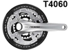 Shimano Alivio T4060-9 48-36-26x175 Kettenradgarnitur silber