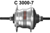 Shimano C3000 Nexus Inter 7 Getriebenabe mit Freilauf