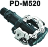 Shimano PD-M520 schwarz + SH 51 SPD Pedalen 9/16