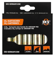 SKS Kartuschen für Airchamp 5 Stück Co2 16g 5-er Set