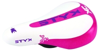 Styx pink/weiß,  Kinder-Sattel