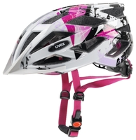 Uvex Fahrradhelm air wing,  white-pink,  white-pink,  52-57 cm