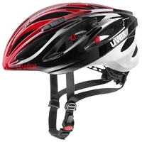 Uvex Fahrradhelm boss race,  black red,  black red,  52-56 cm