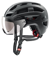 Uvex Fahrradhelm finale visor,  black mat,  black mat,  52-57 cm