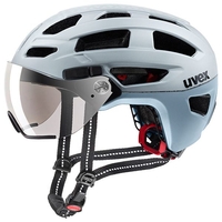 Uvex Fahrradhelm finale visor,  silver mat,  silver mat,  52-57 cm