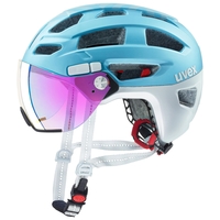 Uvex Fahrradhelm finale visor,  strato cool blue,  strato cool blue,  52-57 cm