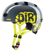 Uvex Fahrradhelm kid 3,  dirtbike grey-lime,  dirtbike grey-lime,  51-55 cm