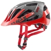Uvex Fahrradhelm quatro,  grey red,  grey red,  52-57 cm