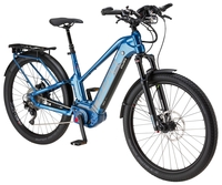 ZEMO SU-E FS 11X (500 Wh),  11 Gang Kettenschaltung,  Damenfahrrad,  Trapez,  Modell 2019,  27, 5 Zoll,  blau,  blau,  55 cm