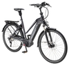 ZEMO Tour 11S (500 Wh),  11 Gang Kettenschaltung,  Damenfahrrad,  Trapez,  Modell 2019,  28 Zoll,  schwarz matt,  schwarz matt,  46 cm