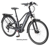 ZEMO Tour FS 10N (500 Wh),  1 Gang stufenlose Nabenschaltung,  Damenfahrrad,  Trapez,  Modell 2019,  28 Zoll,  schwarz matt,  schwarz matt,  46 cm