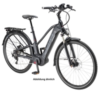 ZEMO Tour FS 10N (500 Wh),  1 Gang stufenlose Nabenschaltung,  Damenfahrrad,  Trapez,  Modell 2019,  28 Zoll,  schwarz matt,  schwarz matt,  50 cm