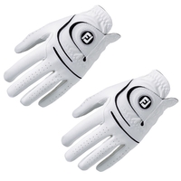 2er Pack FootJoy WeatherSof Golfhandschuh,  Damen - Links getragen