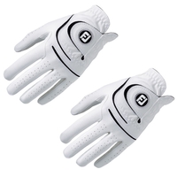 2er Pack FootJoy WeatherSof Golfhandschuh,  Damen - Links getragen