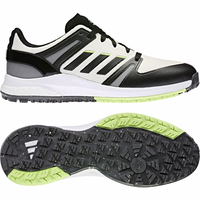 Adidas 2022 EQT Spikeless Herren Golfschuhe,  WIDE,  Offwhite / Schwarz / Grün