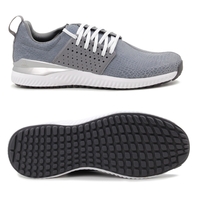 Adidas adicross Bounce Leather Herren Golfschuhe,  Grau / Weiß
