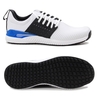 Adidas adicross Bounce Leather Herren Golfschuhe,  Weiß / Schwarz / Blau