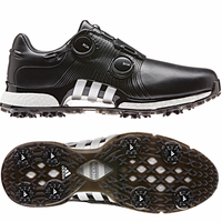 Adidas Tour 360 XT Twin BOA Herren Golfschuhe,  WIDE,  Schwarz / Silber / Weiß