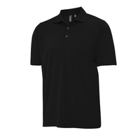Ashworth High Twist Jersey Herren Golf Polo,  Schwarz,  S (Small)
