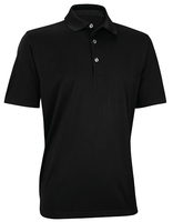 Ashworth Performance Solid Herren Golf Polo,  Schwarz,  S (Small)